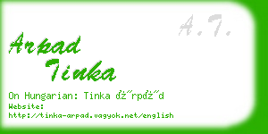 arpad tinka business card